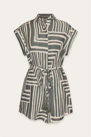 ALICIA ROMPER - SAGE/CREAM