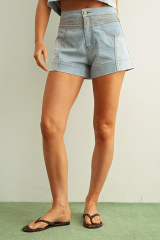 PAOLA DENIM SHORTS