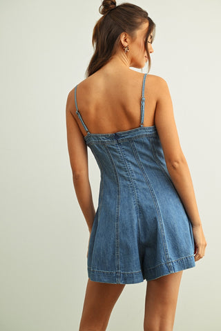 QUEBEC DENIM ROMPER