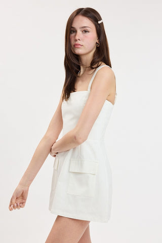 LINDA MINI DRESS - WHITE