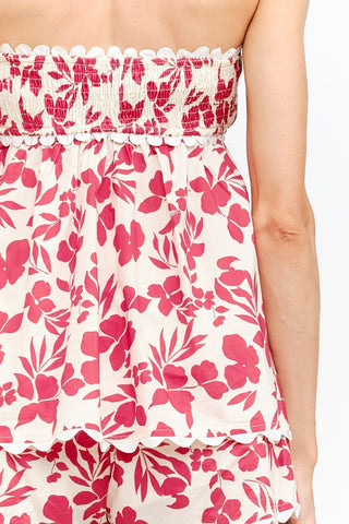 CASSIE ROMPER - RED