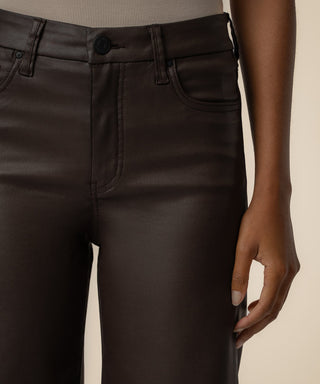 MEG HIGH RISE (30") - COATED CHOCOLATE