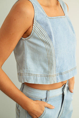 PAOLA DENIM TOP