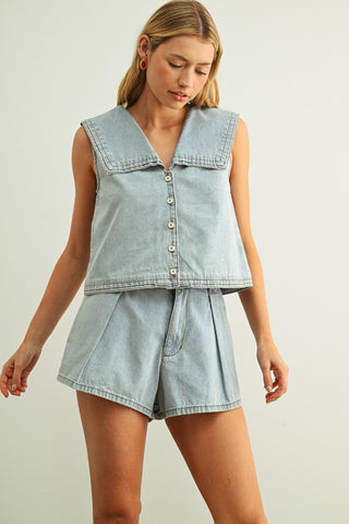 LIA DENIM SHORTS
