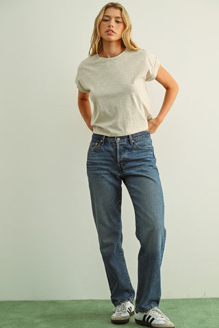 GILDA TOP - melange tan