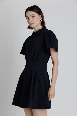 JULIET MINI DRESS - NAVY