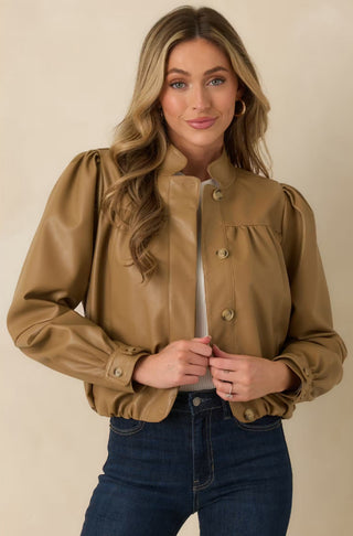 LUXE VEGAN LEATHER JACKET