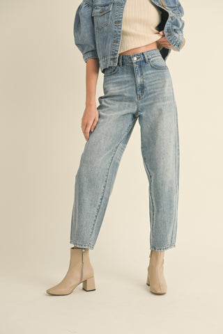 Bri barrel Denim pants