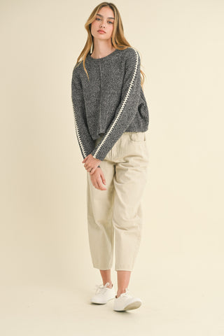 Linden Stitch Detailed Sweater