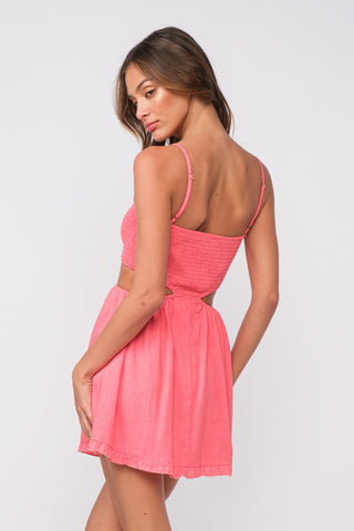 PEACH MINI DRESS