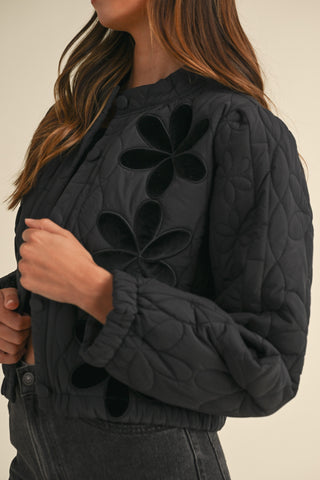 Adina quilted patch embroidery jacket