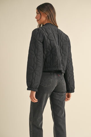 Adina quilted patch embroidery jacket