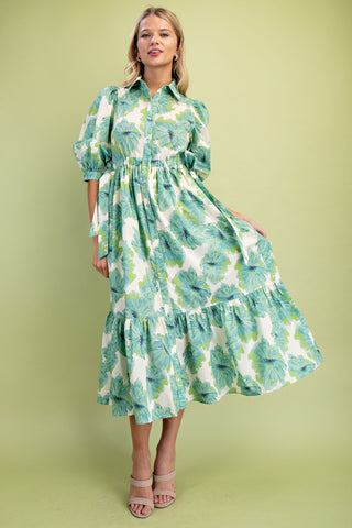 CARMEN MAXI DRESS - GREEN