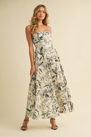 WOVEN MIDI DRESS
