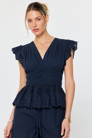 KIRBY BLUSE - NAVY