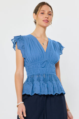 KIRBY BLUSE - FADED BLUE