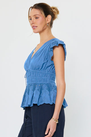 KIRBY BLUSE - FADED BLUE