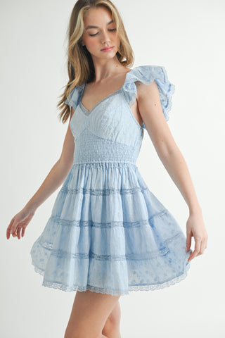 ARLET MINI DRESS - LTBLUE