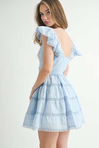 ARLET MINI DRESS - LTBLUE