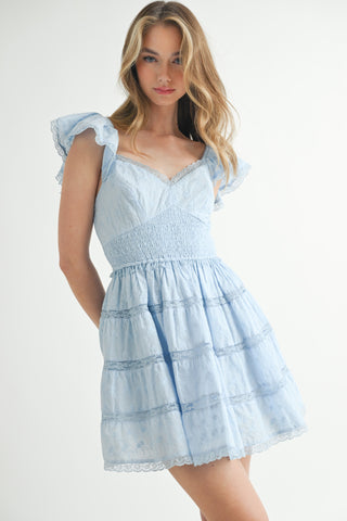 ARLET MINI DRESS - LTBLUE