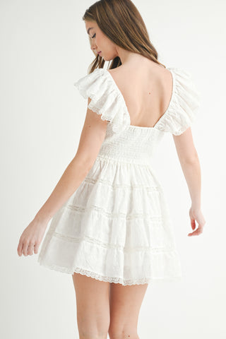 ARLET MINI DRESS - OFFWHITE