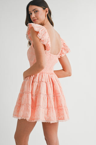 ARLET MINI DRESS - PEACH