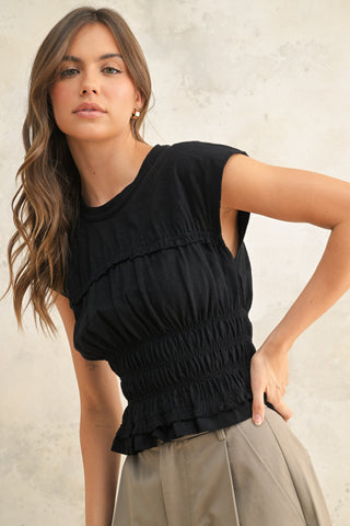 INDIA TOP - BLACK