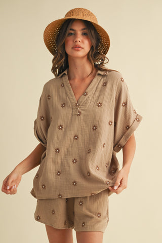 MARGA SHIRT AMD SHORT SET