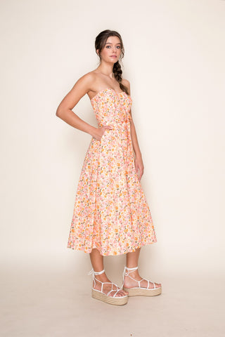 MANDARINA MIDI DRESS