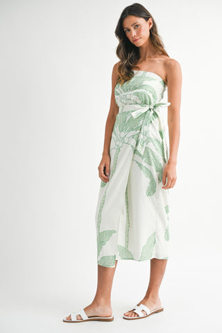 PALM TREE MIDI DRESS