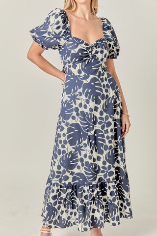 azules maxi dress Toperth Navy Cascading Ruffle Wrap Slit Maxi Dress Toperth