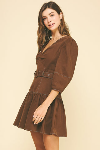 ALEX BELTED MINI DRESS - COCO