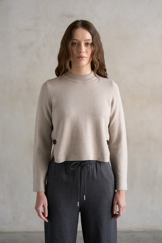 GEACE TOP - LIGHT GREY