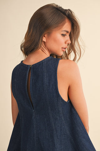 CLAIRE DENIM TOP AND SHORTS