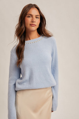 LOVE SWEATER -BLUE