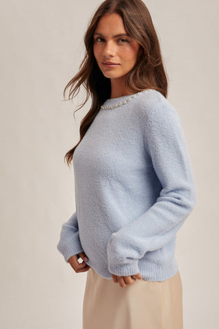 LOVE SWEATER -BLUE