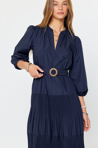 NILSA MIDI DRESS W/BELT