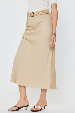 SASHA MIDI SKIRT W/ BELT