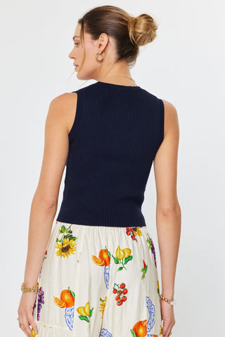 EVANS SWEATER VEST - DARK NAVY