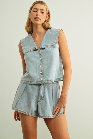 LIA DENIM SHORTS