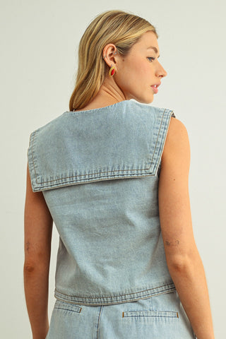 LIA DENIM TOP