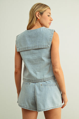 LIA DENIM SHORTS