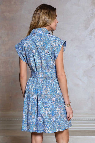 CELESTE BUTTON DOWN MIDI DRESS