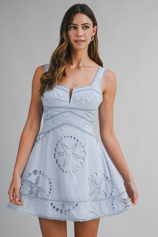 CAPRI MINI DRESS - LT BLUE