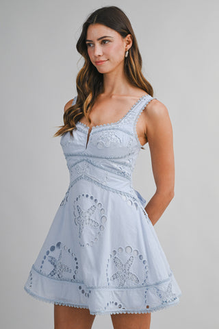 CAPRI MINI DRESS - LT BLUE