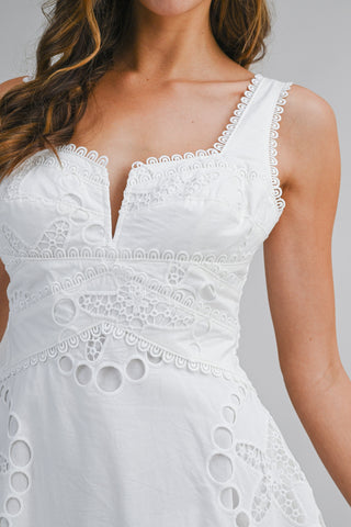CAPRI MINI DRESS - WHITE