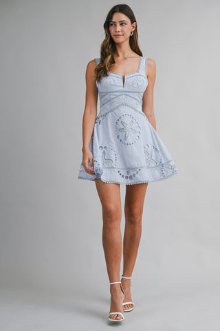 CAPRI MINI DRESS - LT BLUE