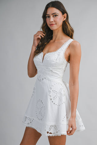 CAPRI MINI DRESS - WHITE