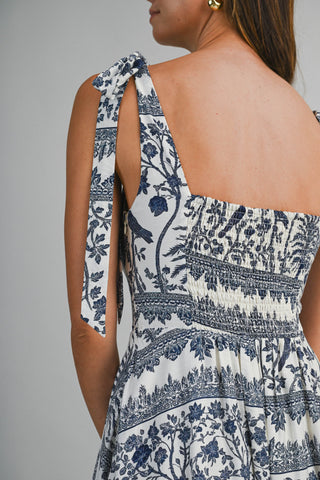 BOTONICAL MIDI DRESS