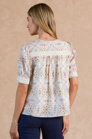 ALESSIA SHORT SLEEVE BLOUSE